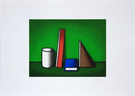 Tino Stefanoni, Senza titolo, anni Duemila, Serigrafia a colori, cm 50x70,...