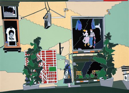 Ugo Nespolo, Senza titolo, anni Duemila, Serigrafia a colori, cm 49x69,...