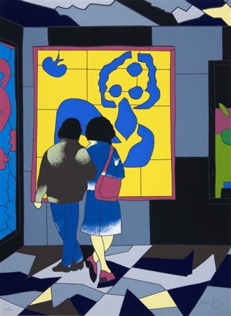 Ugo Nespolo, Senza titolo, anni Duemila, Serigrafia a colori, cm 69x49,...