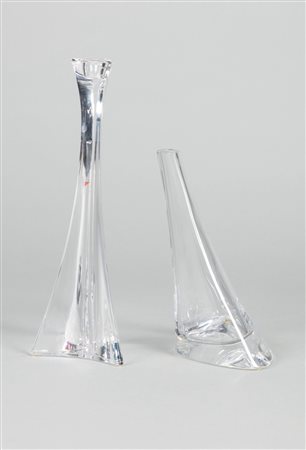 Angelo Mangiarotti - Portacandele e vaso monofiore, 1980 ca.