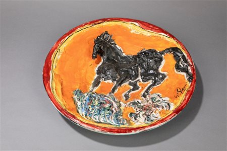 Umberto Ghersi (1913-1993)  - Piatto, 1960 ca.