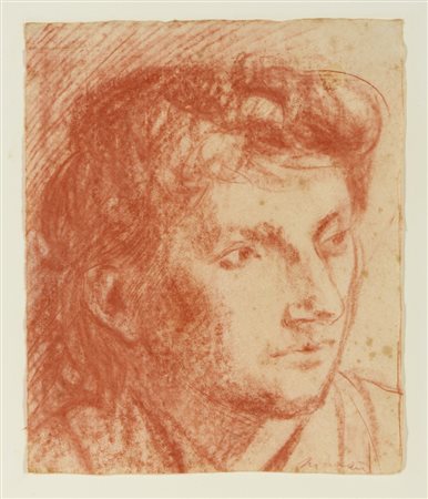 MANZU' GIACOMO (1908 - 1991) - VISO DI DONNA .