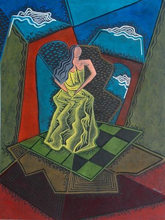 ORIANI PIPPO (1909 - 1972) - FEMME' ENTRE LES ARCHES .