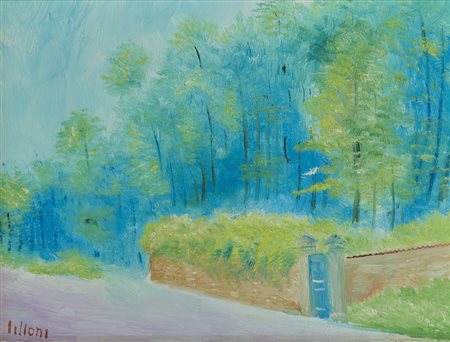 LILLONI UMBERTO (1898 - 1980) - PAESAGGIO A MEZZOGIORNO.