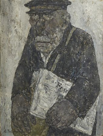TANAKA AKIRA (1918 - 1982) - MARCHAND DE JOURNAUX .