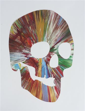HIRST DAMIEN (n. 1965) - SKULL SPIN PAINTING .