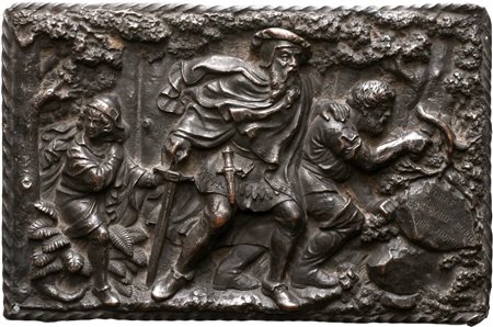  
Tre figure armate nel bosco  Germania XVII secolo
 