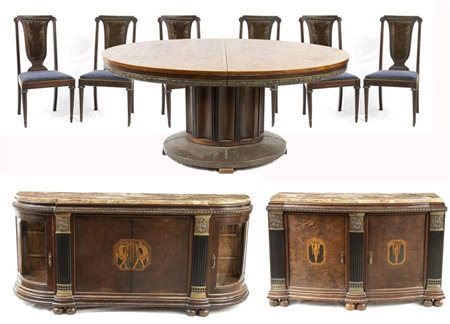  
Camera da pranzo Art Dèco francese XX secolo
 