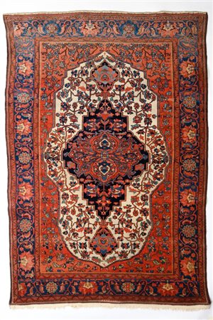  Tappeto Farahan Tardo XIX secolo Altezza x larghezza: 210 x 140 cm