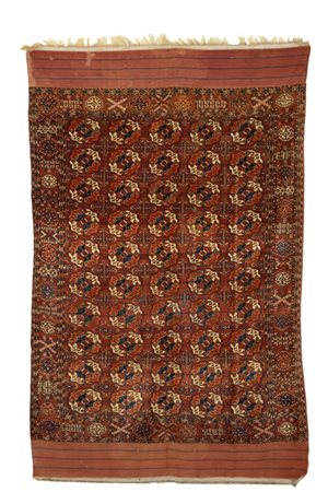  Tappeto Bukara Turkman Prima metà XIX secolo Altezza x larghezza: 300 x 180 cm