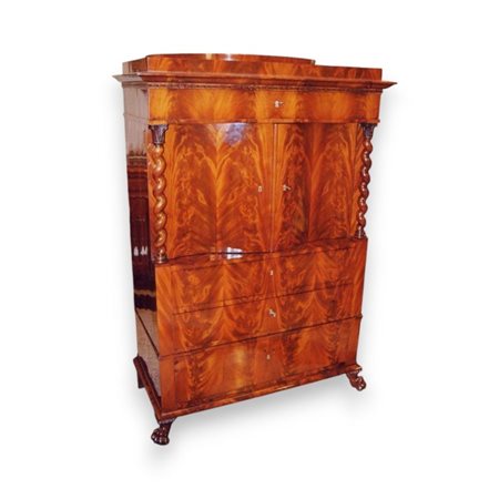  
Mobile bar Biedermeier tedesco in mogano XIX secolo
 