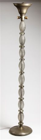Barovier & Toso, Murano  
Lampada da terra in vetro XX secolo
 