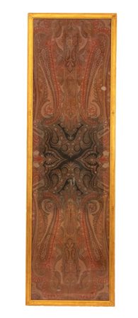  
Arazzo italiano incorniciato XX secolo
 Altezza x larghezza: 239 x 73 cm.