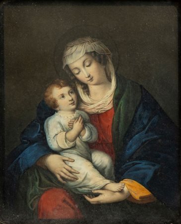  
Madonna con Bambino    Scuola italiana, inizio XX secolo
 Altezza x larghezza: 34 x 28 cm