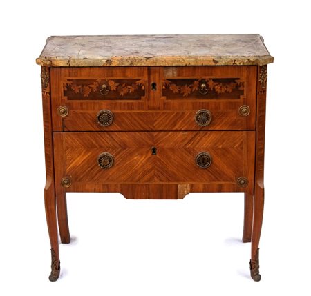  Comò intarsiato Napoleone III francese XIX secolo Altezza x larghezza x profondità: 85 x 83 x 39 cm