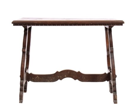  
Tavolo italiano a capretta XVIII secolo
 Altezza x laghezza x profondità: 79 x 100 x 70 cm