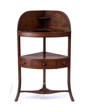  
Mobile toletta angolare inglese Giorgio IV XVIII secolo
 Altezza x larghezza x profondità: 105 x 62 x 42 cm.