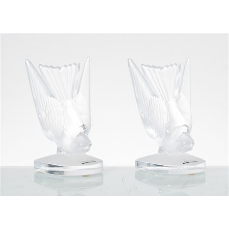 LALIQUE, Coppia di fermalibri