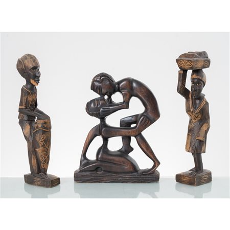MANIFATTURA AFRICANA DEL XX SECOLO, Tre sculture