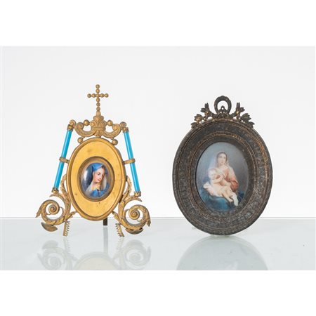 MANIFATTURA ITALIANA DELLA FINE DELL'800, Due miniature