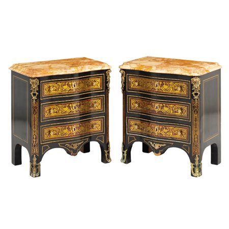 MANIFATTURA ITALIANA SECONDA METÀ XX SEC., Coppia di comodini