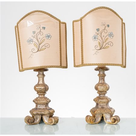 MANIFATTURA TOSCANA DEL XX SECOLO, Coppia di piccoli torcieri