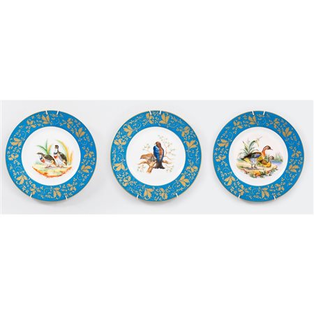 MANIFATTURA FRANCESE DEL XX SECOLO, Tre piatti