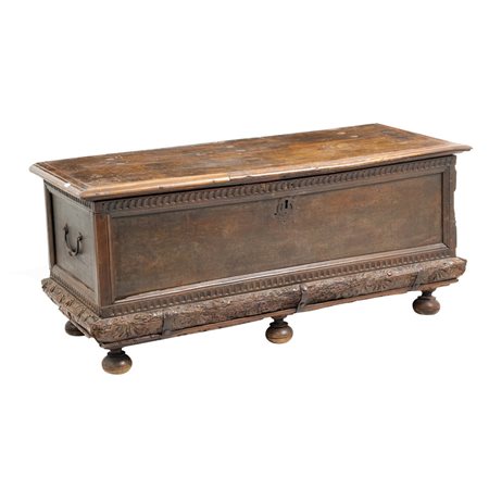 MANIFATTURA SICILIANA DEL XVII SECOLO, Cassapanca