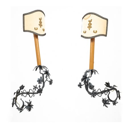 MANIFATTURA ITALIANA DEL XVIII SECOLO, Coppia di applique