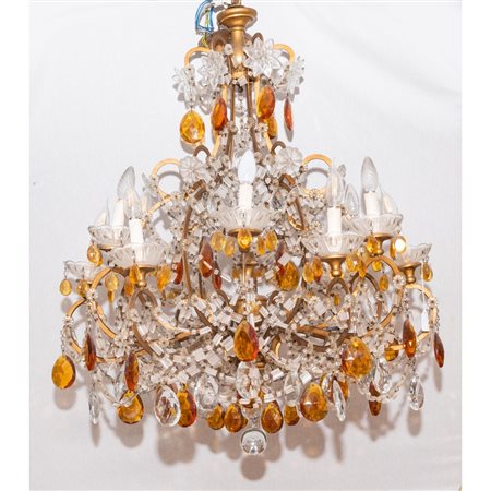 MANIFATTURA FIORENTINA SECONDA METÀ DEL XX SECOLO, Lampadario