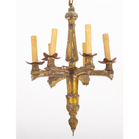 MANIFATTURA SICILIANA DELLA FINE DEL XVIII SECOLO, Lampadario