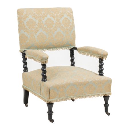 MANIFATTURA SICILIANA SECONDA METÀ DEL XIX SECOLO, Poltrona