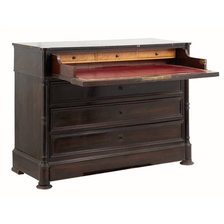 MANIFATTURA FRANCESE DEL XIX SECOLO, Cassettone con ribalta