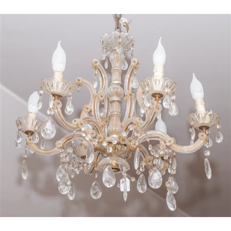 MANIFATTURA ITALIANA PRIMI DEL '900, Lampadario Maria Teresa