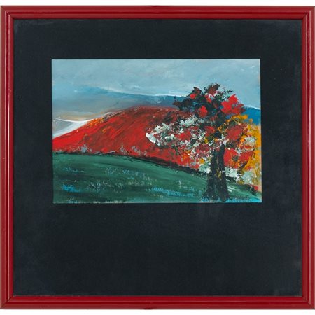 FRANCO PETROTTA, Paesaggi, Due oli su carta