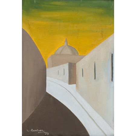 L. CARISI, La curva, Olio su tela