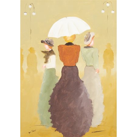 PITTORE DEL XX SECOLO, Figure femminili, Olio su tela