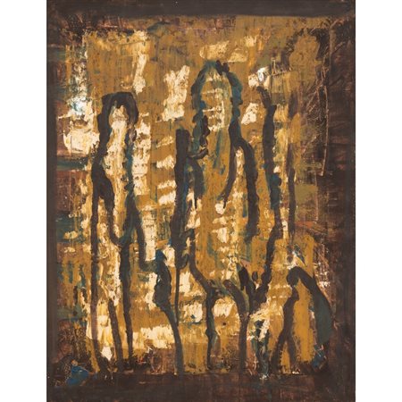 ANONIMO DEL XX SECOLO, Figure, Olio su tela