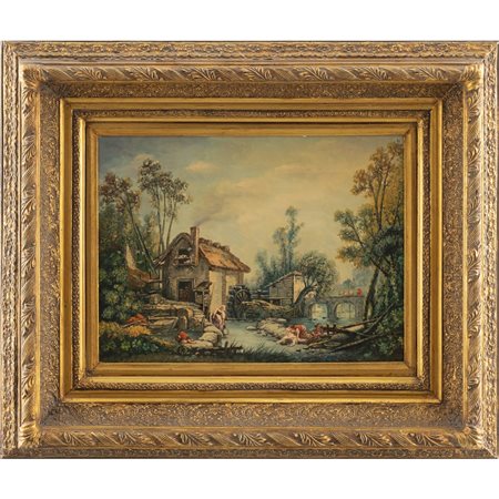 ANONIMO DEL XX SECOLO, Olio su tavola