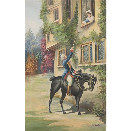 PITTORE DEI PRIMI DEL '900, Olio su tela