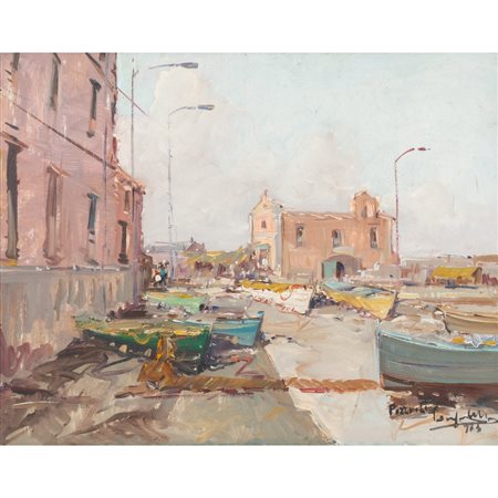 PITTORE DEL XX SECOLO, Pozzuoli, Olio su tela