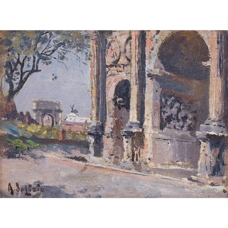 ARNALDO DE LISIO, Olio su cartone telato