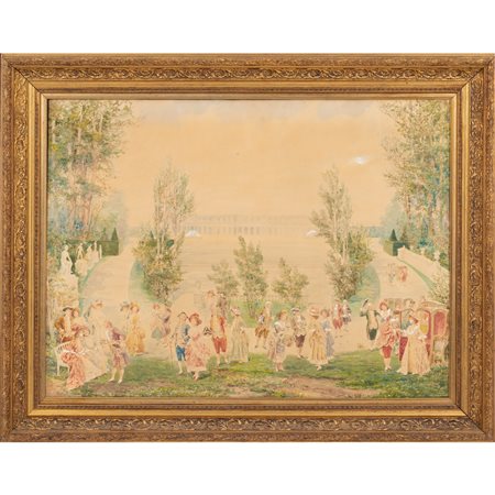 CARLOS ALONSO - PEREZ, Tecnica mista su carta applicata tela