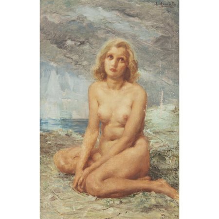 LUIGI AMATO, Nudo di donna, Olio su tela