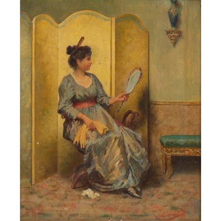 GIUSEPPE GUZZARDI, Figura femminile, Olio su tela