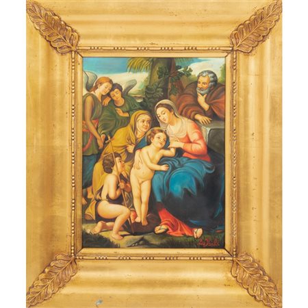 PITTORE DEL XX SECOLO, Olio su metallo