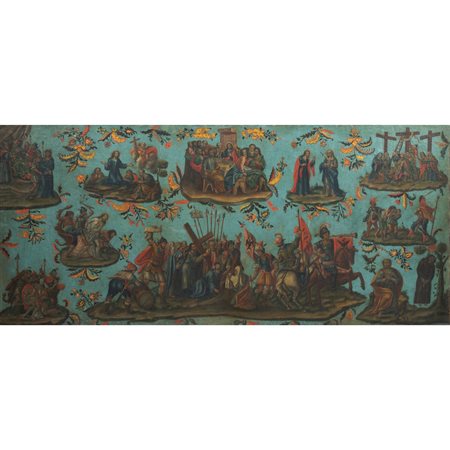 SCUOLA SICILIANA DEL XVIII SECOLO, Paliotto su tela