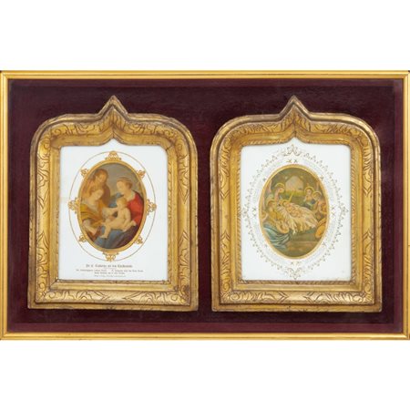 MANIFATTURA SICILIANA DEL XIX SECOLO, Coppia di cornici