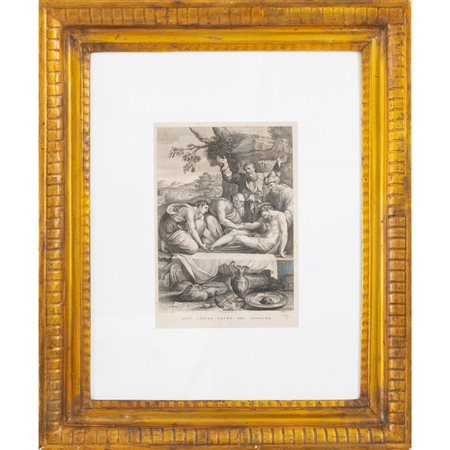 TOMBA GIULIO, Gesù Cristo posto nel sepolcro, Incisione