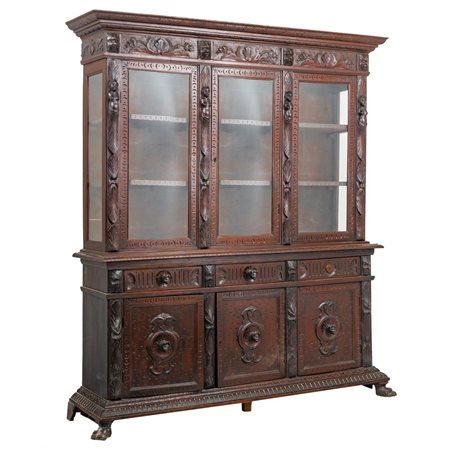 MANIFATTURA ITALIANA DELLA FINE DEL XIX SECOLO, Credenza